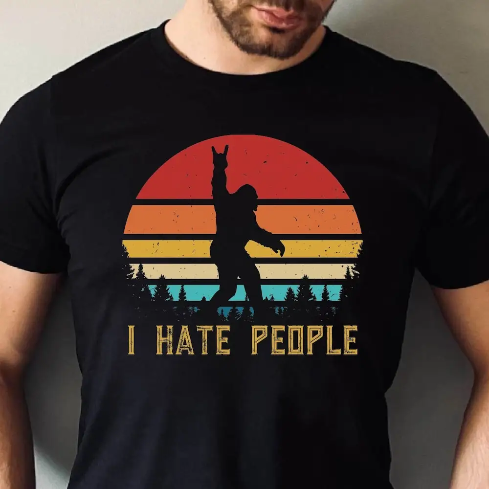 

Футболка I Hate People Bigfoot для кемпинга