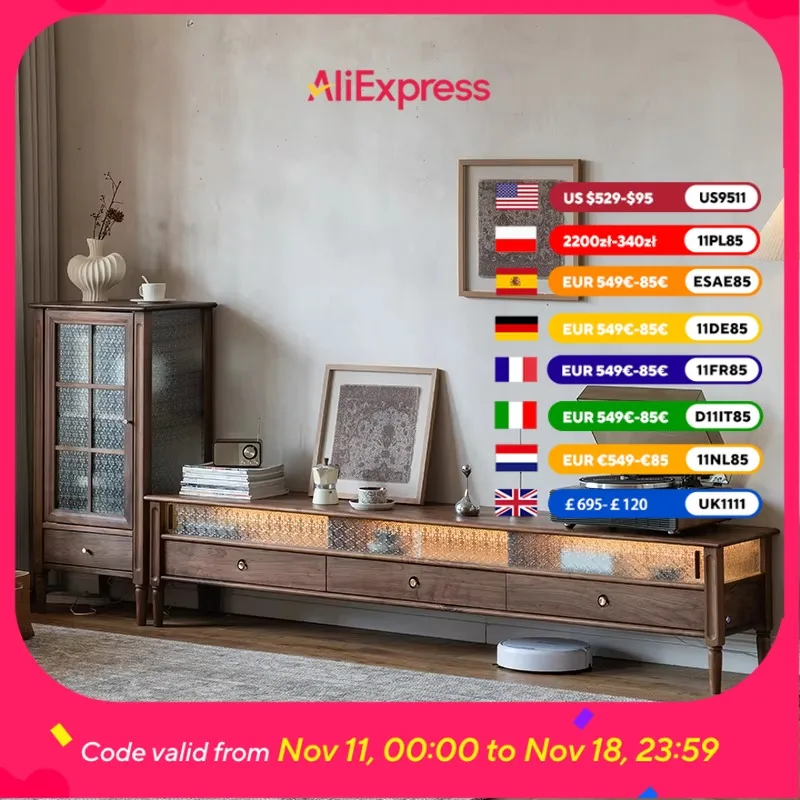 

Normal Extended Tv Stand Universal Dark Brown Minimalist Designer Nordic Tv Stands Modern Wooden Szafka Pod Telewizor Furniture