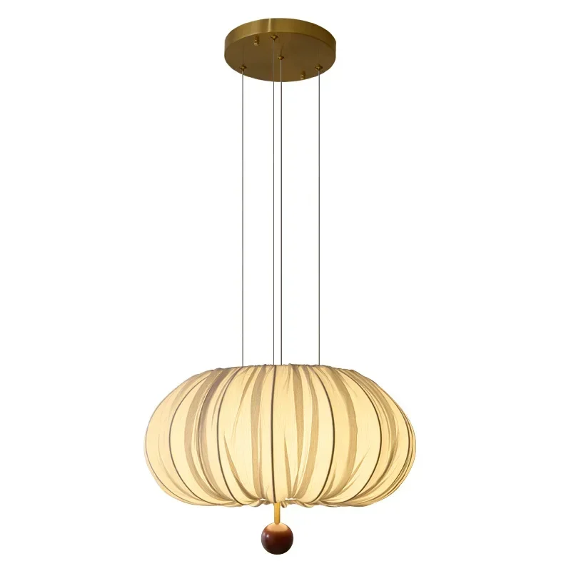 Vintage Fabric Art Chandeliers For Dining Room Bedroom Kitchen Creative Pendant Lamp Home Decor Indoor Lighting Lusters Fix