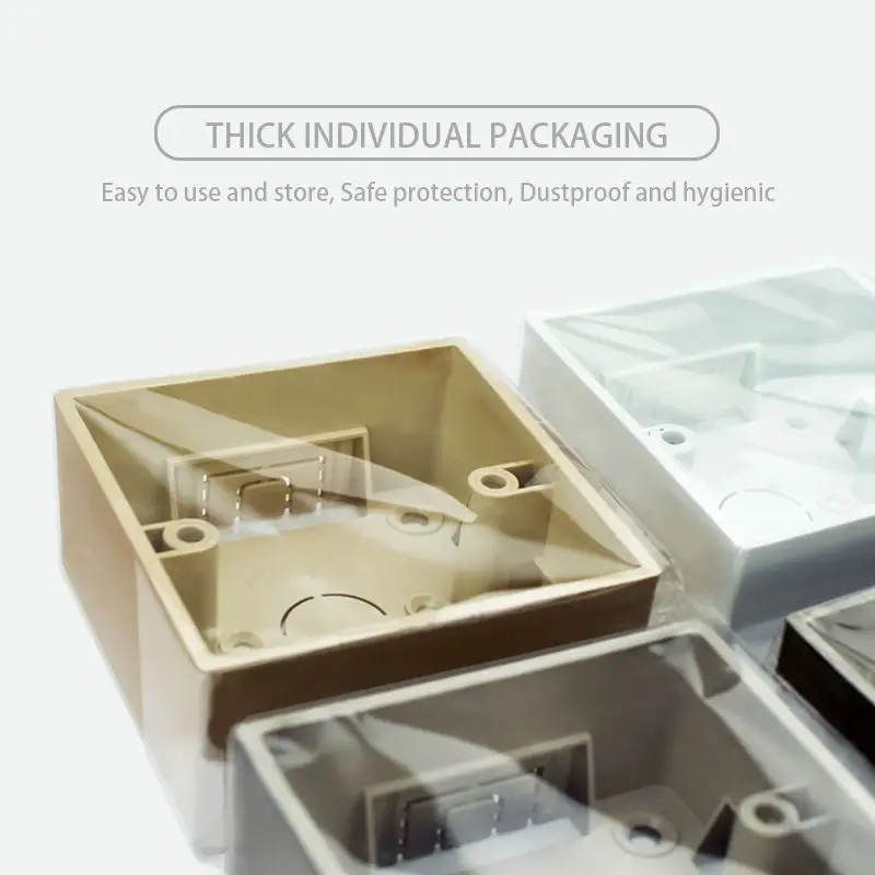 Avoir Wall External Mounting Box 86Type Electrical Switch Socket Junction Connect Box Square Surface Mounted Installation Box