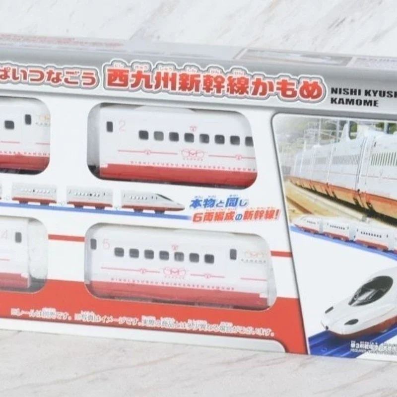 TAKARA TOMY Tomica Plarail Nishi Kyushu Shinkansen Kamome 70cm Electric Train Model Kit Six Carriages Railway Car Toys for Kids