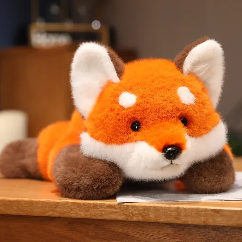 30-60cm Nowa wypchana figurka anime Lalka Turned Red Panda Pluszowa lalka Puszyste włosy Czerwony szop Zwierzęta Przytul Rzuć poduszkę Dzieci — zdjęcie 6