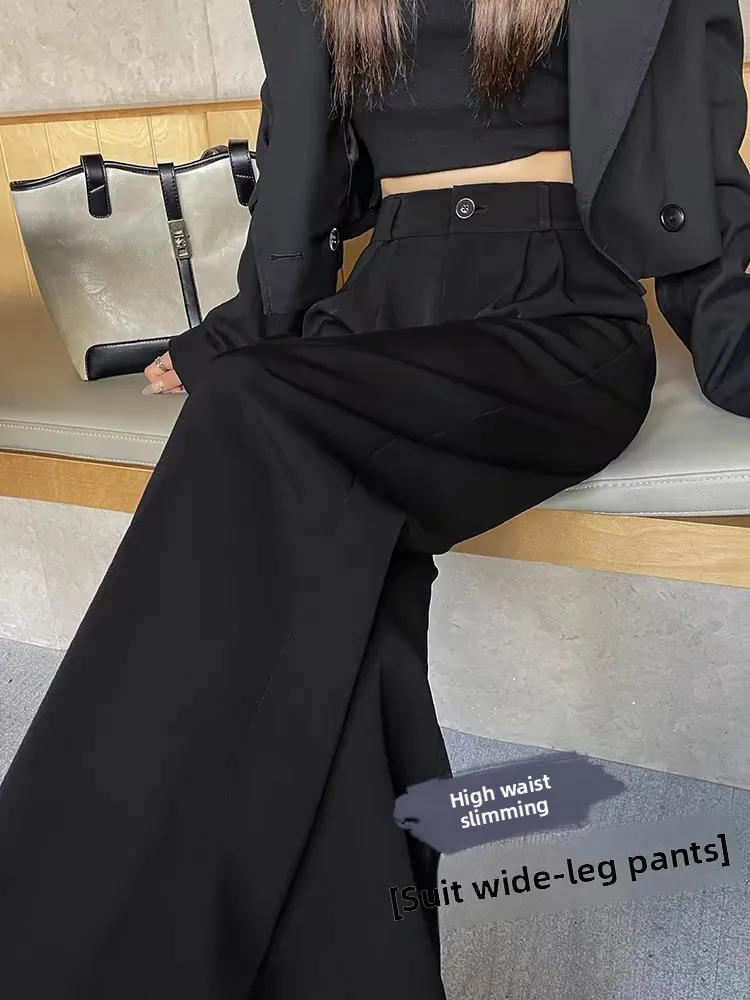 กางเกงขายาวทรงตรงเอวสูงผ้าบางสำหรับผู้หญิง รุ่น Bla Slimming เหมาะสำหรับฤดูร้อน ทรงขากว้าง ช่วยพรางหุ่น สำหรับสาวรูปร่างอวบอ้วน ไซส์พลัส