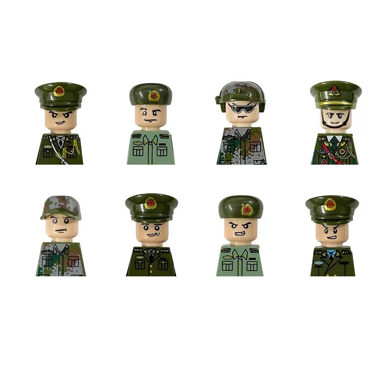City Career 3D-Baustein-Puppen Spielzeug Cartoon-Charaktermodelle Mini-Actionfiguren Lernspielzeug Kindergeschenke