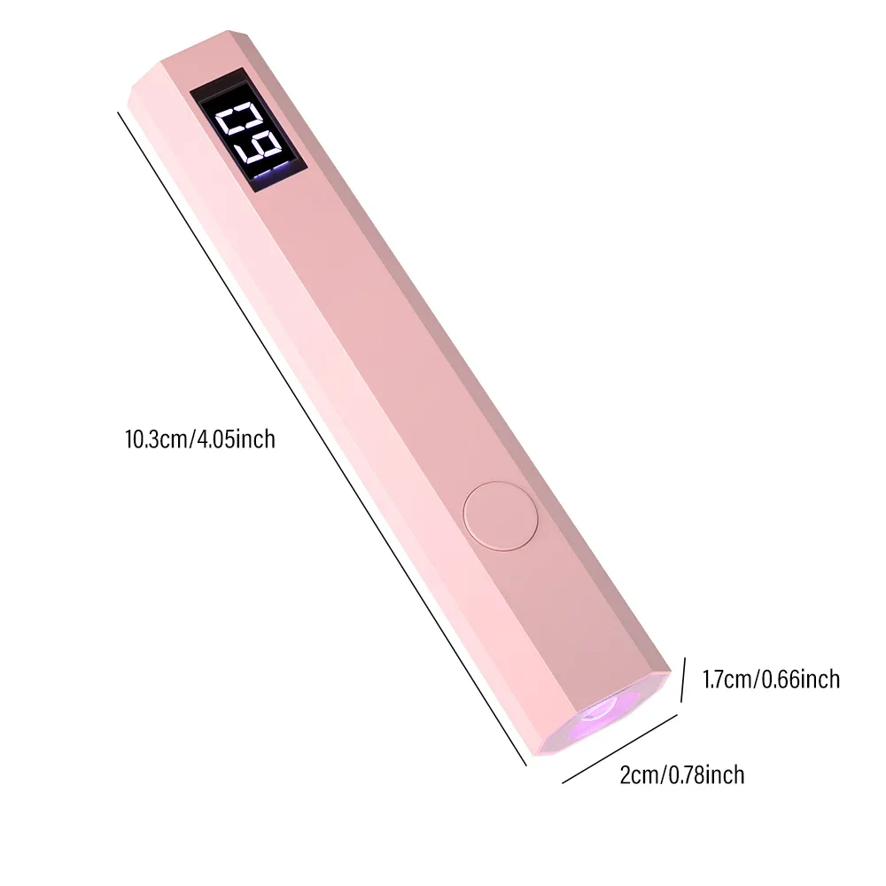 편리한 휴대용 네일 드라이어 램프, UV/LED 네일 경화, 모든 젤 광택제 네일 아트 도구, USB 충전식 빠른 건조 네일 램프