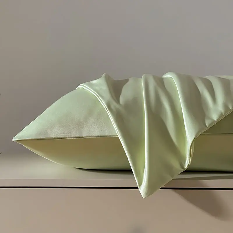 

2pcs Satin Silk Pillowcase for Hair and Skin, Coral Pillow Cases Standard Size Set of Super Soft Pillow Case