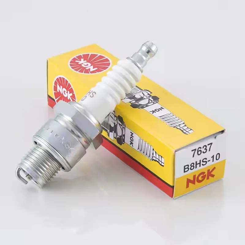 10Pcs/Lot NGK Motorcycle Spark Plug 7637 B8HS-10 B8HS10 for YAMAHA AEROX ZEST DT RD SUZUKI SACHS MZ KYMCO KTM HYOSUNG DAELIM BMW