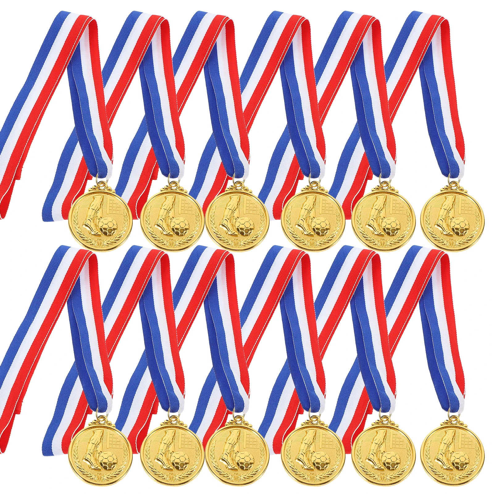 

12 Pcs Soccer Tournament Medals for Kids Award Key Football Winner Awards Student Silver for Awards Student Party Favors