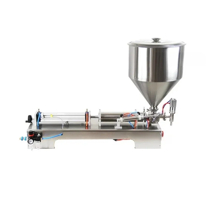 

Hot-selling semi-automatic butter cheese piston filling machine for small businesses with heaters and mixers