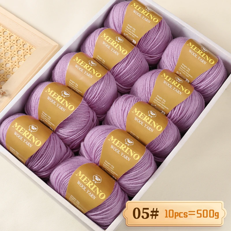 500 g hochwertiges, mittelfeines Alpaka-Wollgarn von 212, geeignet zum Stricken von Pullovern, Schals und Hüten, 10 Stränge/Packung