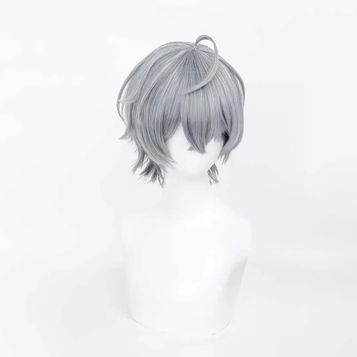 Halloween Props Men Zenless Zone Zero Wise Cosplay Heat Resistant Gray Wig