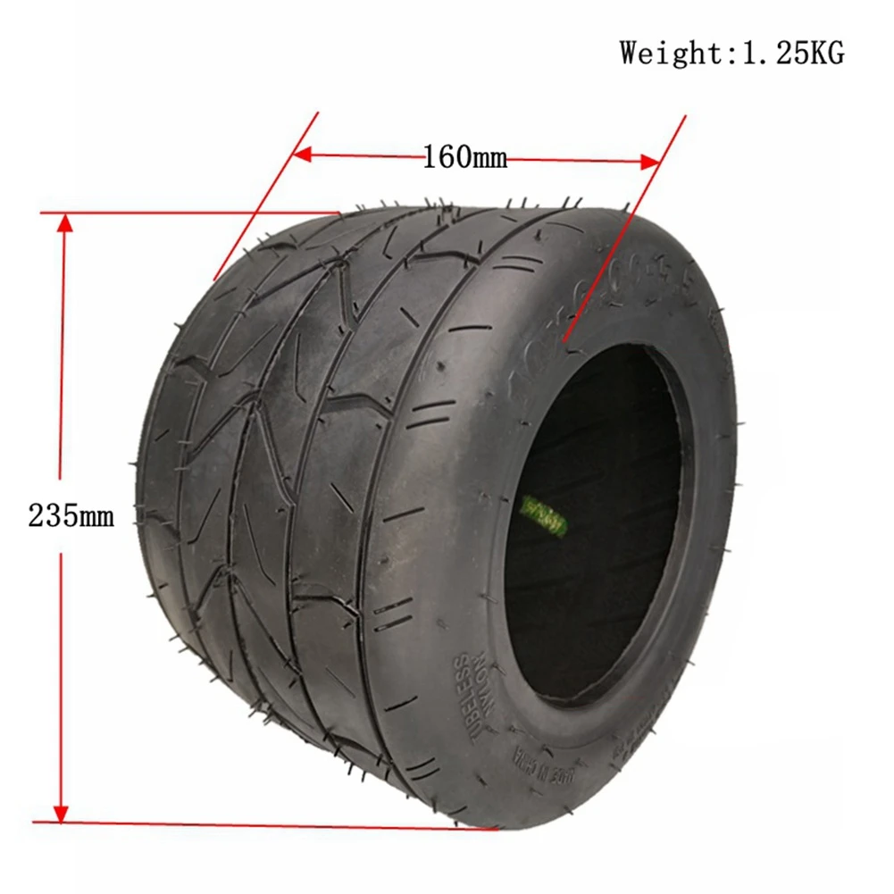 10X6.00-5.5 Tire Motorcycle Tubeless Tire Vacuum Road Electric Scooter Motor Tube 10 Inch Widened Tire 10X6.00-5.5