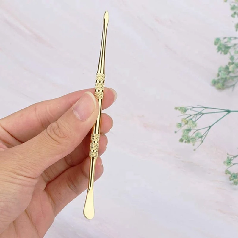 AB46-20-Pack Stainless Steel Wax Carving Tools 4.75 Inch Gold Stainless Steel Carving Tool Spoon