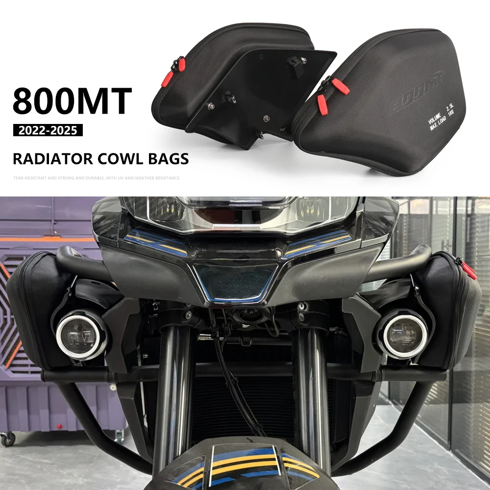 

For CFMOTO 800MT Motorcycle Radiator Cowl Bags MT800 Front Side Bag CF 800 MT 2022 2023 2024 2025 Waterproof Tool Placement Bag