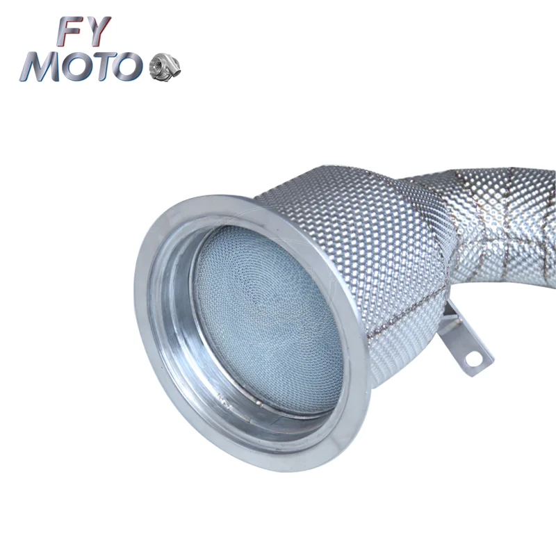 Para Porsche Panamera 971 3.0T 19+ Catted Downpipe com proteção térmica