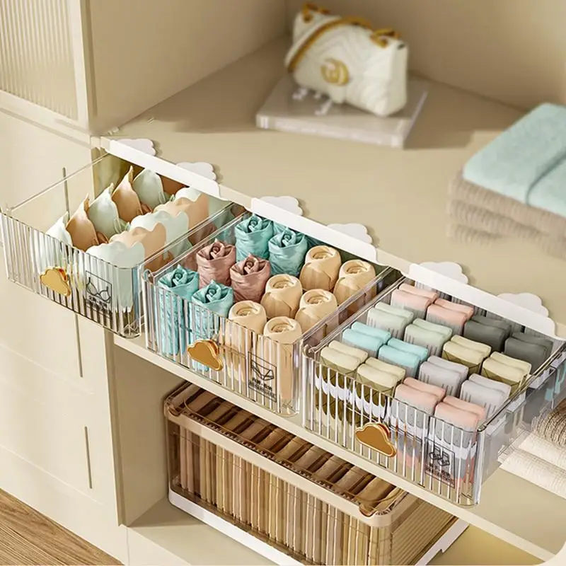 Underwear Organizer Drawer Cabinet Socks Organizer Boxes Cabinet Closet Organizer Multifunctional Closet Underwear Storage Box