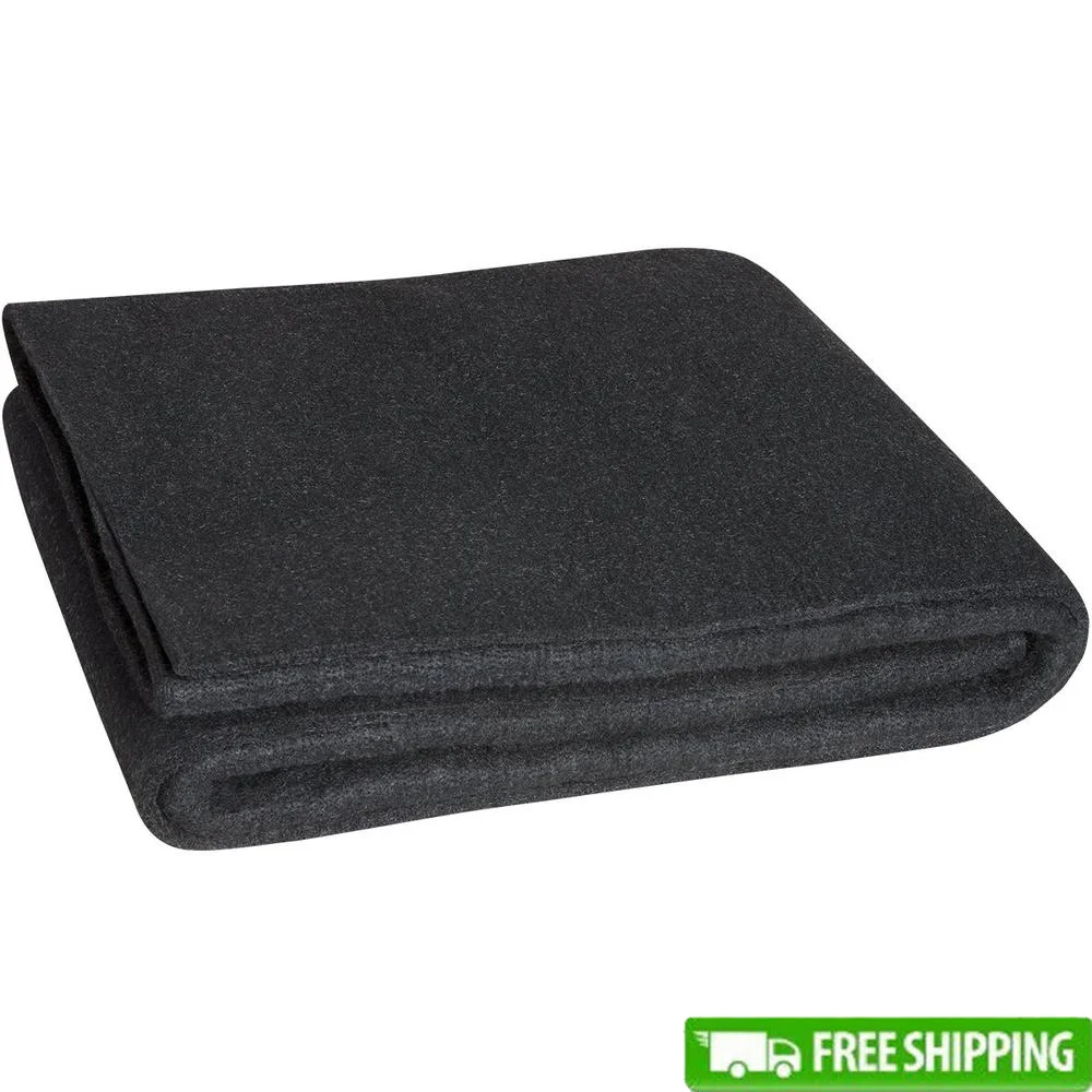 317-6X6 Lightweight Black Carbonized Fiber Welding Blanket 24-Ounce 6' x 6' Protects Against Sparks Spatter and Light Slag