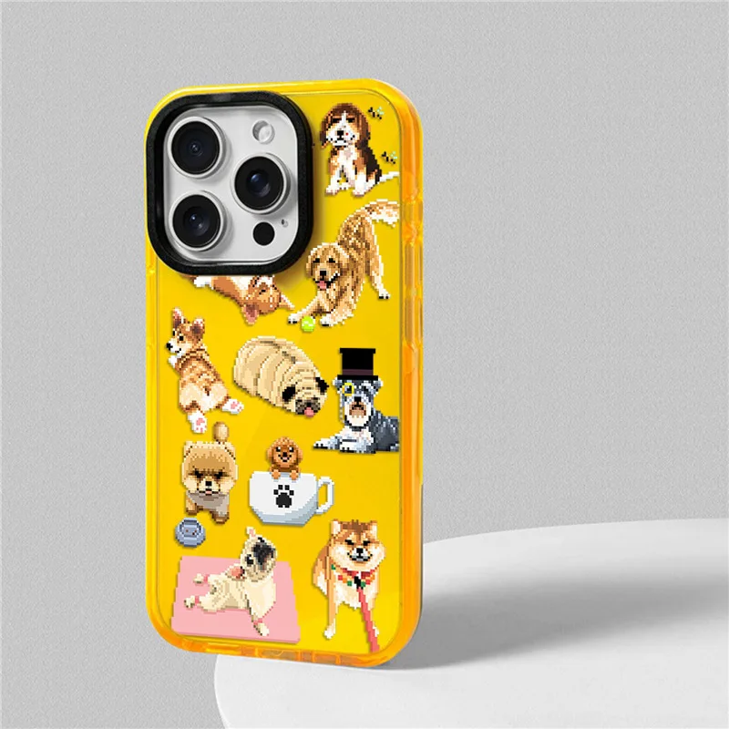 الحيوانات القط قضية الهاتف آيفون 17 16 15 14 13 12 11 برو ماكس XR 7 8 زائد SE 2020 2022 البسيطة الهواء لينة بولي TPU للصدمات الغطاء الخلفي #5