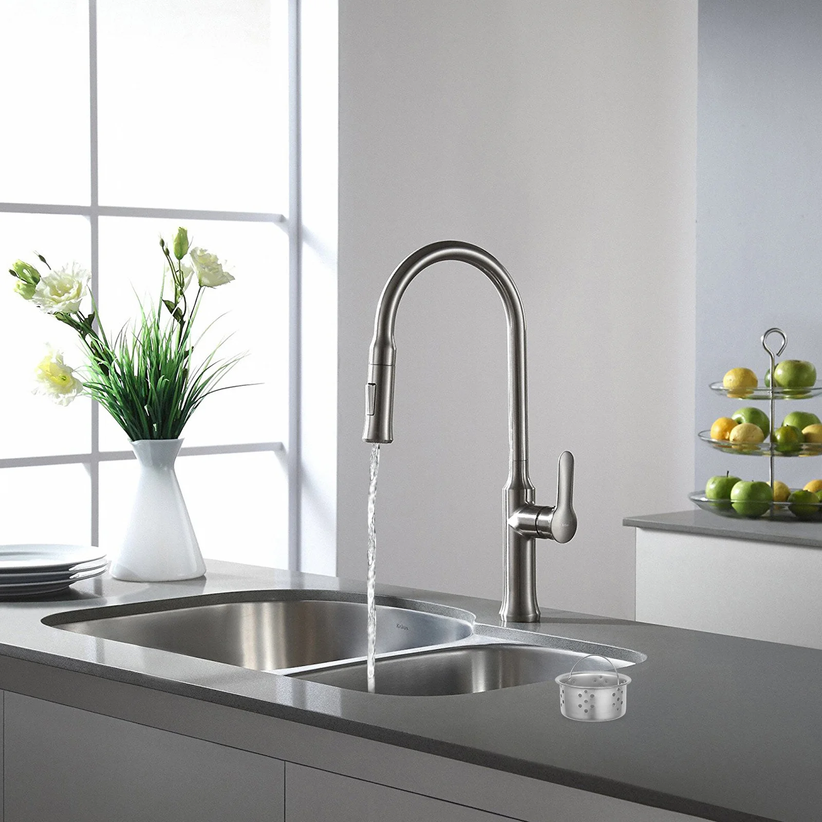 3 pcs Keranjang Saringan Wastafel Stainless Steel Jaring Halus Penyaring Pembuangan Untuk Dapur Kamar Mandi Anti-Sumbat Penangkap Rambut dan Sisa Makanan Dapur