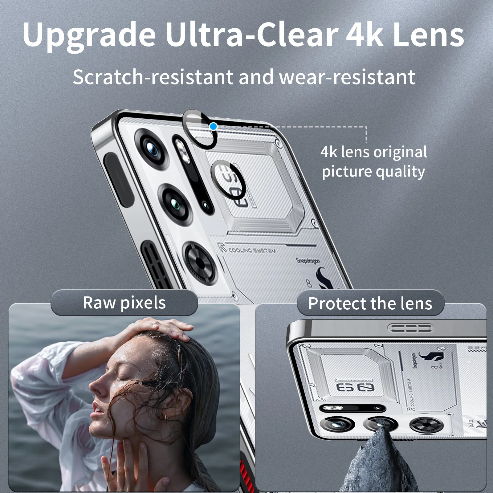 Shockproof Metal Armor Cases For Zte Red Magic 9 Pro Plus Case Magsafe Cover For Redmagic 9 Pro Case