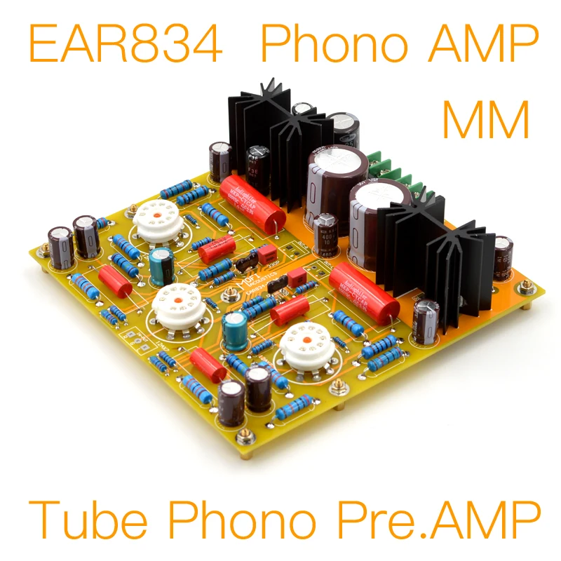 MOFI-EAR834-Tube فونو مكبر للصوت (مم) RIAA-DIY عدة ولوحة الانتهاء