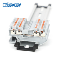 10Pcs PT1.5-QU Push-in 4-Conductor Double Strip Plug PT 1.5 QUATTRO Wire Electrical Connector Din Rail Terminal Block PT 1.5-QU