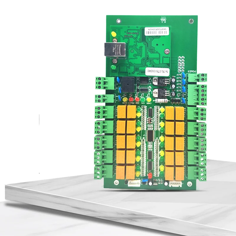 TCP/IP 1 To 10 Floors Smart Elevator Board Biometric Access Control Board For Lift Controller