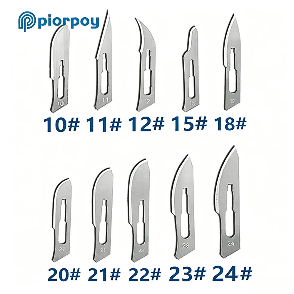 PIORPOY NO.10-NO.24 歯科用滅菌外科メス刃 - Wok Carbon Steel のレビューと価格