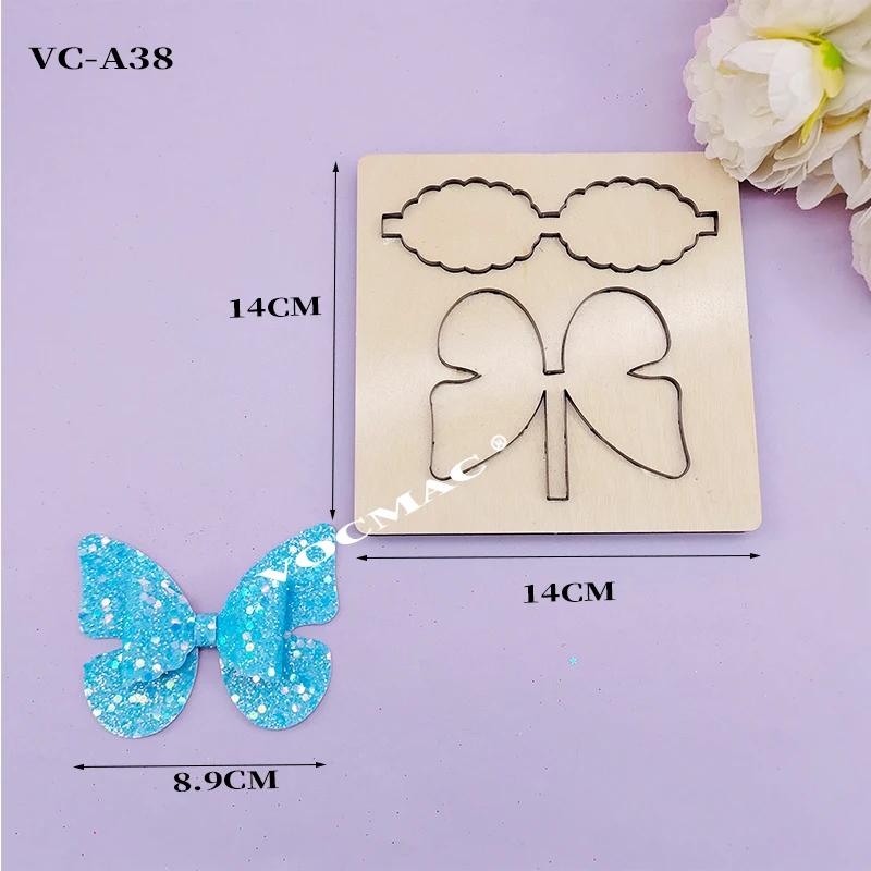 

Bow-VC-A38 Wood Mold Scrapbooks Compatible with Most Die-Cutting Machines