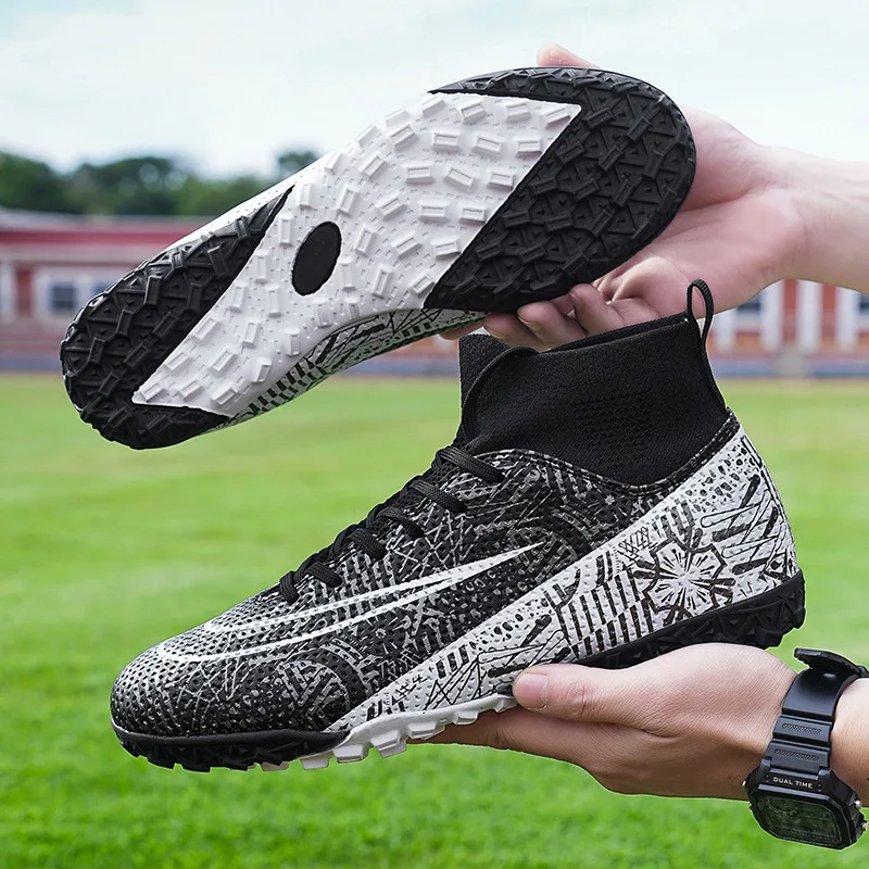 أحذية كرة القدم Superfly FG أحذية كرة القدم الخارجية المرابط أحذية رياضية ناعمة احترافية قابلة للتنفس أحذية مريحة مقاس كبير