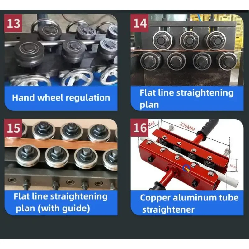 Qibang JZQ18,30 Wire Straightening Machine 8mm 1.5-3 mm Rotary Wire Straightening Machine Roller