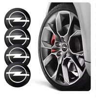 4pc Aluminum Car Wheel Stickers Wheel Center Sticker Car sticker For Opel Ampera Corsa Astra Crossland Crossland-X Mokka Cascada