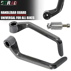 1 Pair Universal Real Carbon Fiber Handlebar Handguard Handle Bar Guard Protector For All Motorcycle Accessories Safe Protection