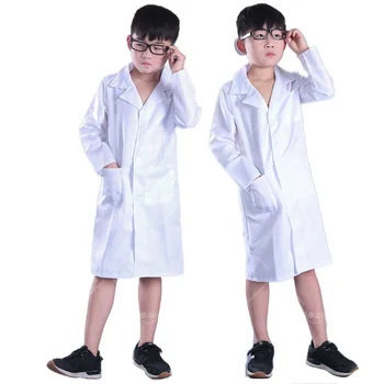 Dzieci cosplay nauka białe ubrania laboratoryjne ochrona eksperymentalna specjalna klasa jednolity kostium lekarza cosplay dla dzieci