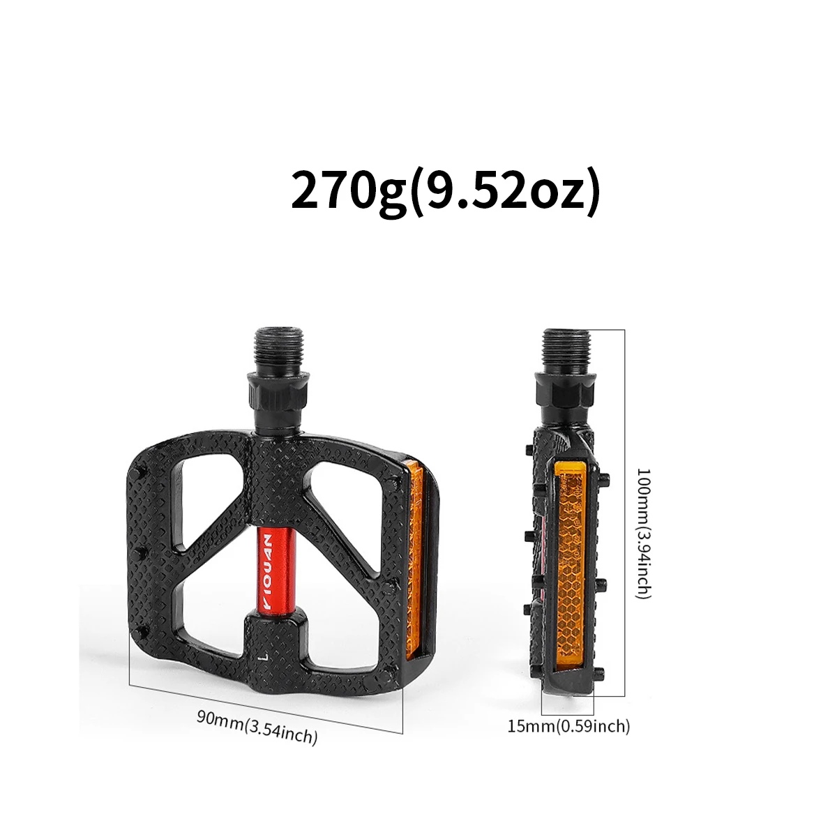 AliExpress PCYCLING ​​YIQUAN Road Bike Pedals Aluminum Alloy Die-Cast with Dual DU Bearings, Waterproof Dustproof for Outdoor Cycling Accessories​