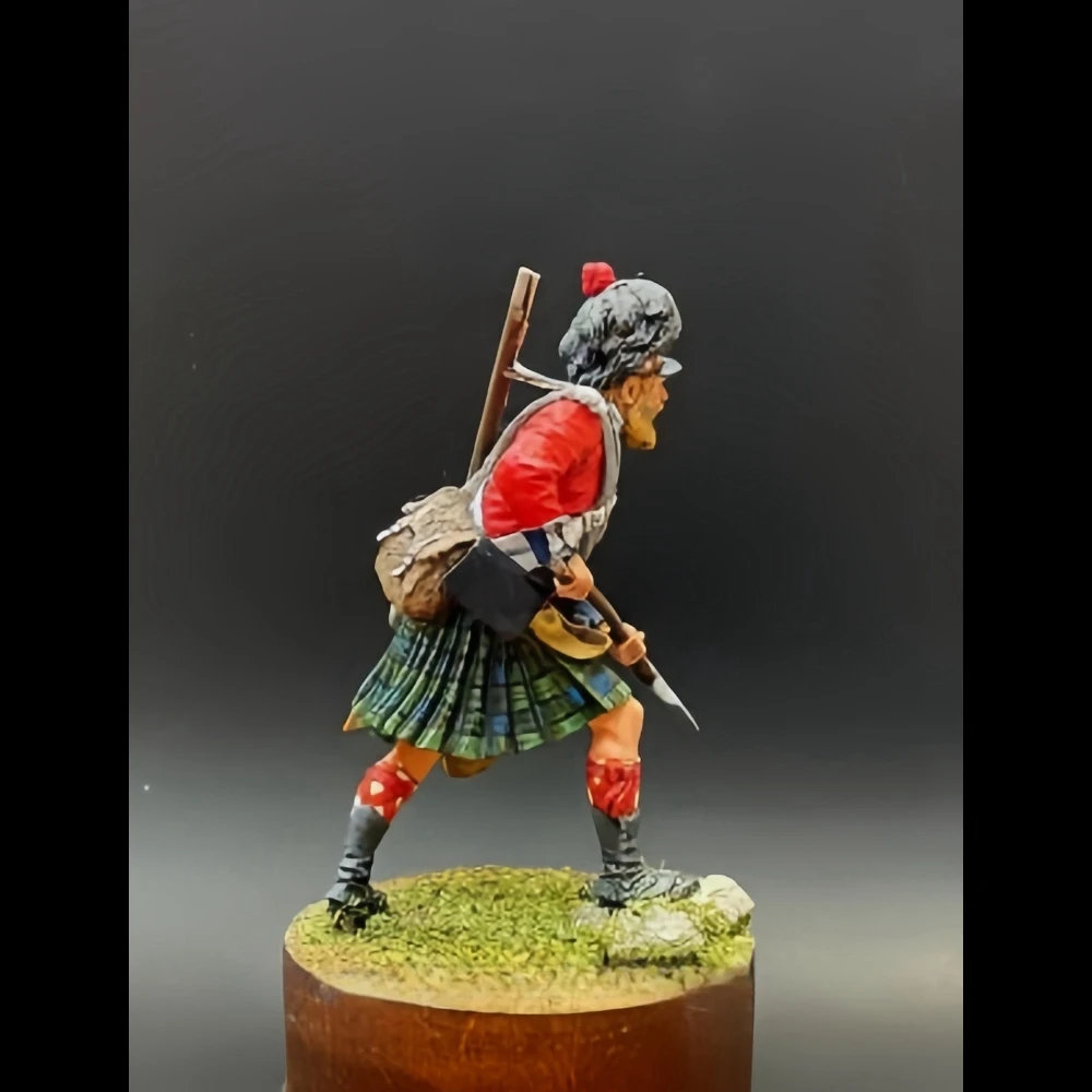 Figurine en résine non peinte, kit de modèle, Royal Highlander "Black Guard", non assemblé et non peint, GK, 1207R, 54mm