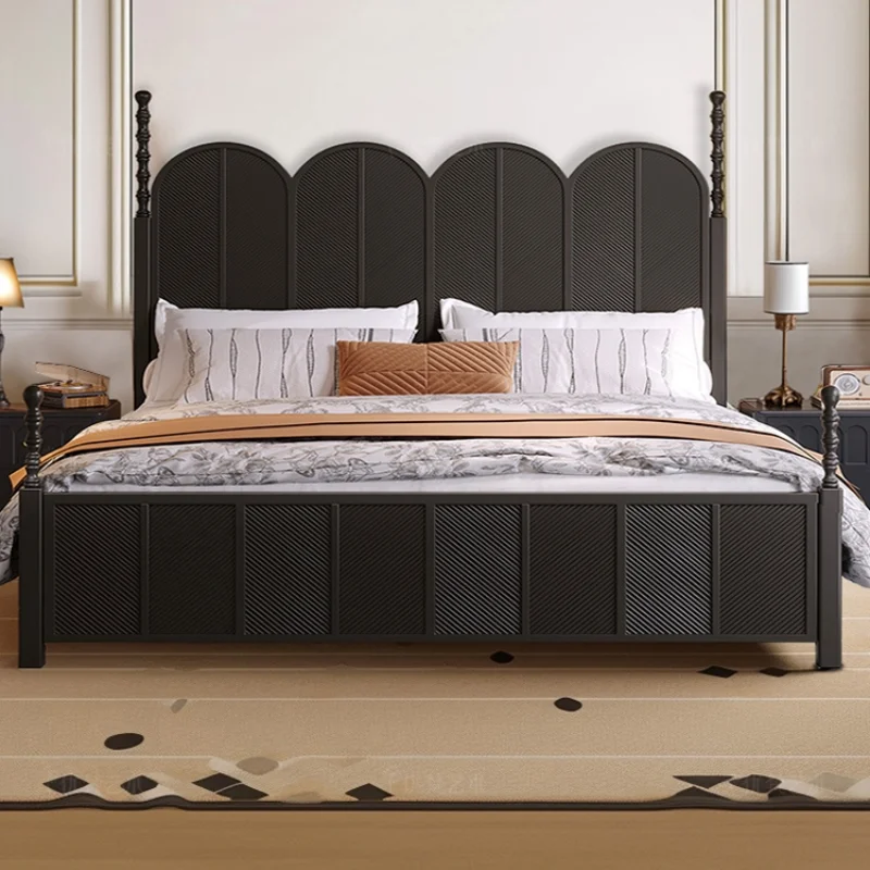 Queen European Style Double Bed Frame Luxury Kids Modern Full Size Twin Frame Bed Bedroom Design Cama Fruniture For Bedroom Sets