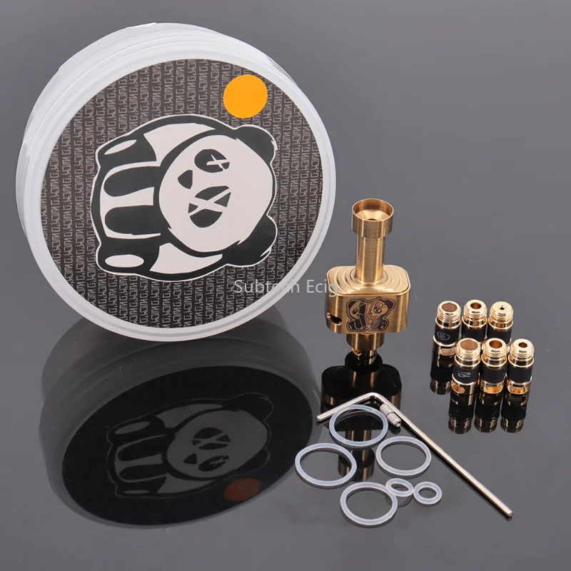 Wick'D REMIX’D RBA Panda V4 Bridge Vapeshell Atomizone's For Billet Box BB Mod Pulse AIO Kit Boro Tank 316SS With 7pcs Air Pins