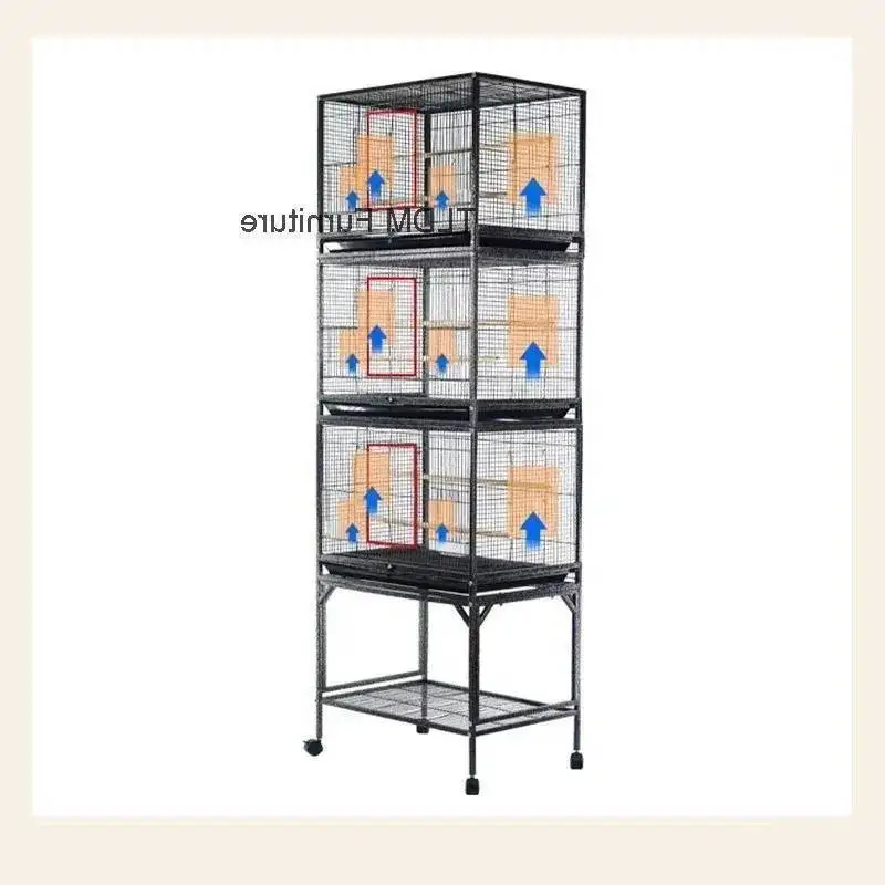 

Металлический дом, большая перегородка, роскошные современные многослойные клетки для птиц, простые для передвижных балконов, коммерческое гнездо для птиц