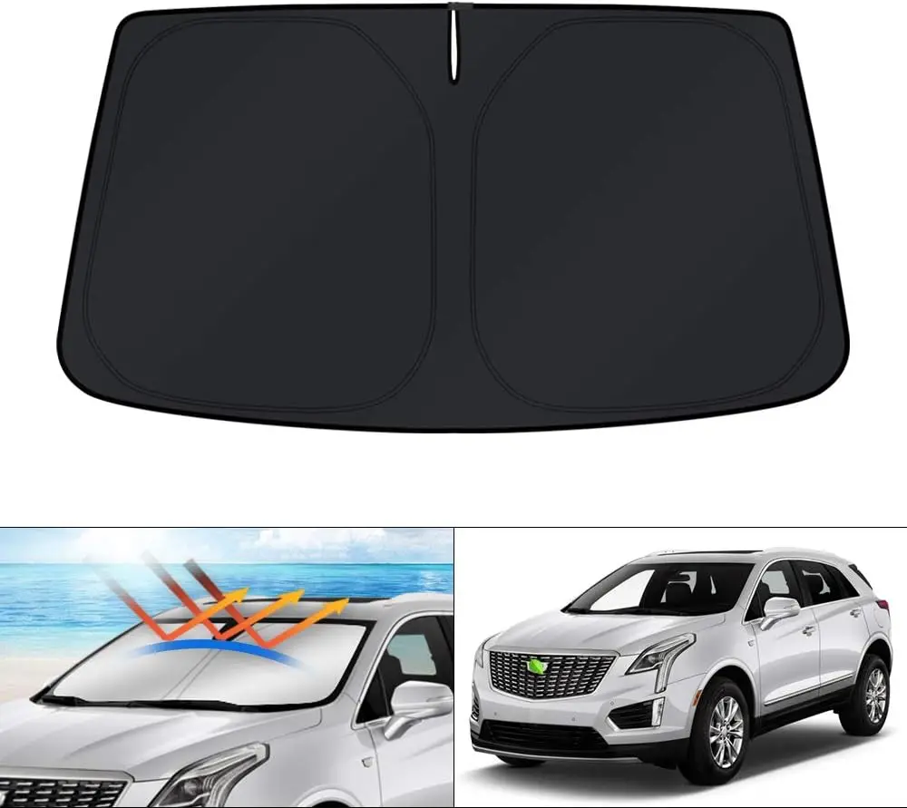 

Windshield Sun Shade for 2017-2024 2025 Cadillac XT5 Accessories Window Shade Foldable Sunshade Protector Blocks UV Rays Keep Yo