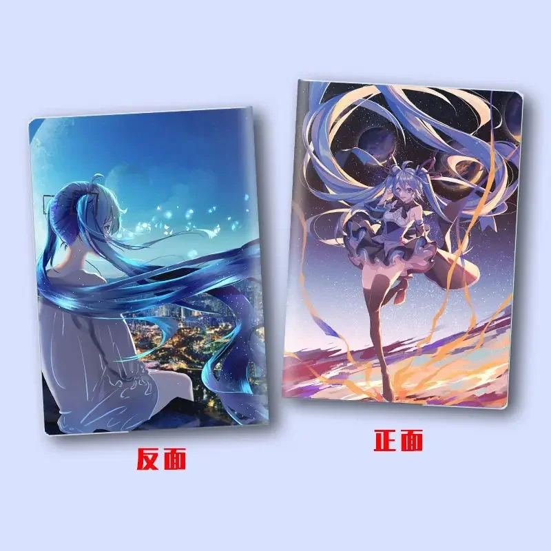 Hatsune Miku A5 Journal Notebook 60 Sheet Kawaii Anime Figure Printing Cover Cute Miku Virtual Singer Giveaway Photo Fans Gifts