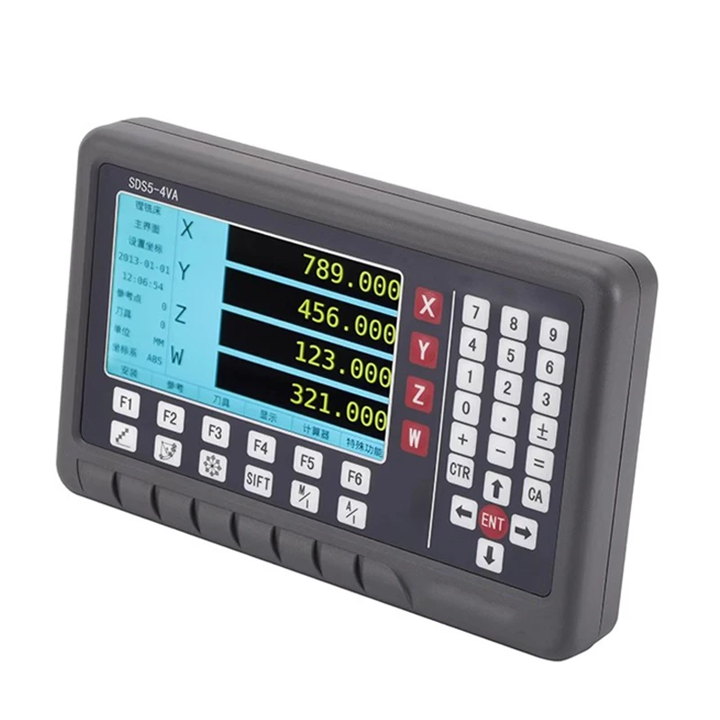 SINO SDS5-4VA LCD DRO Digital Display Meter 4 Axis Screen General Readouts NC Machine Tool Milling Lathe Grinder EDM Spark