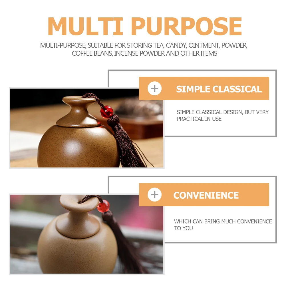 Ceramiczny pojemnik na przyprawy, klasyczny ceramiczny kanister, szczelny pojemnik na herbatę i proszek do dekoracji domu i biura.