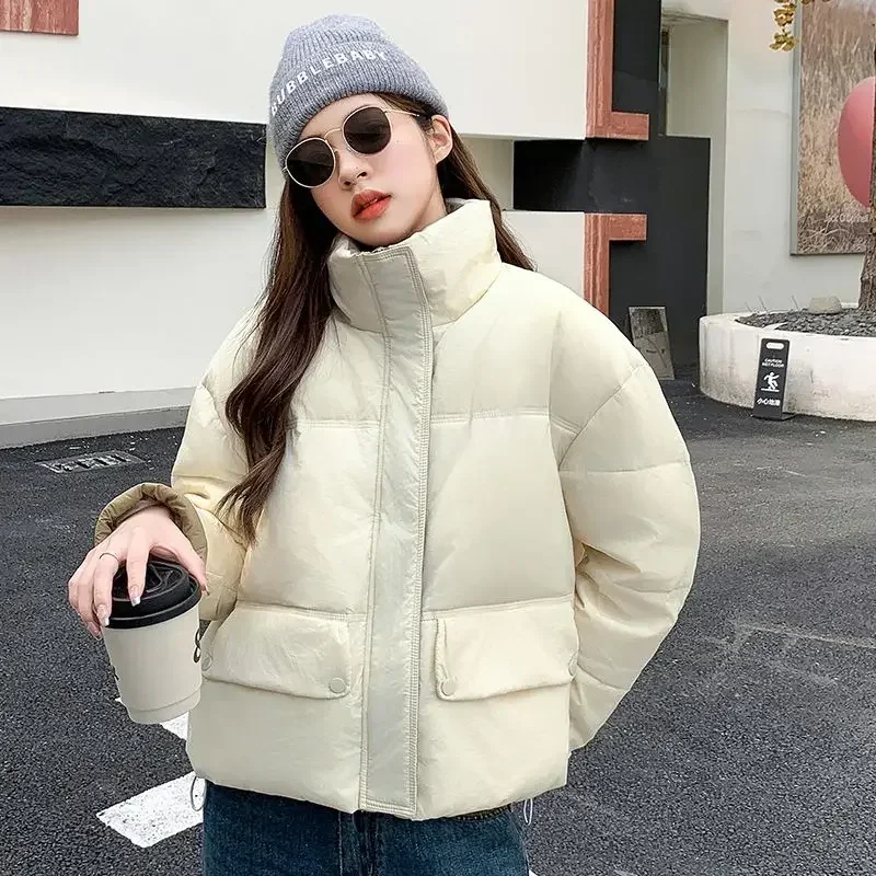 Jackets Loose Casual Fashion 2025 Parkas Woman Zip-up Coats for Women Outdoor Clothes Modern Winter 2024 High Quality Cheap Hot