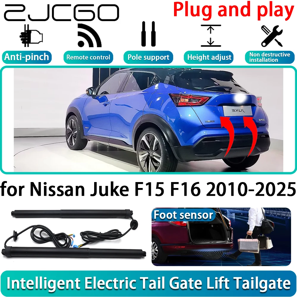 

ZJCGO for Nissan Juke F15 F16 2010-2025 OEM Electric Powered Tailgate Power Liftgate Automatic Tailgate System With Foot Sensor