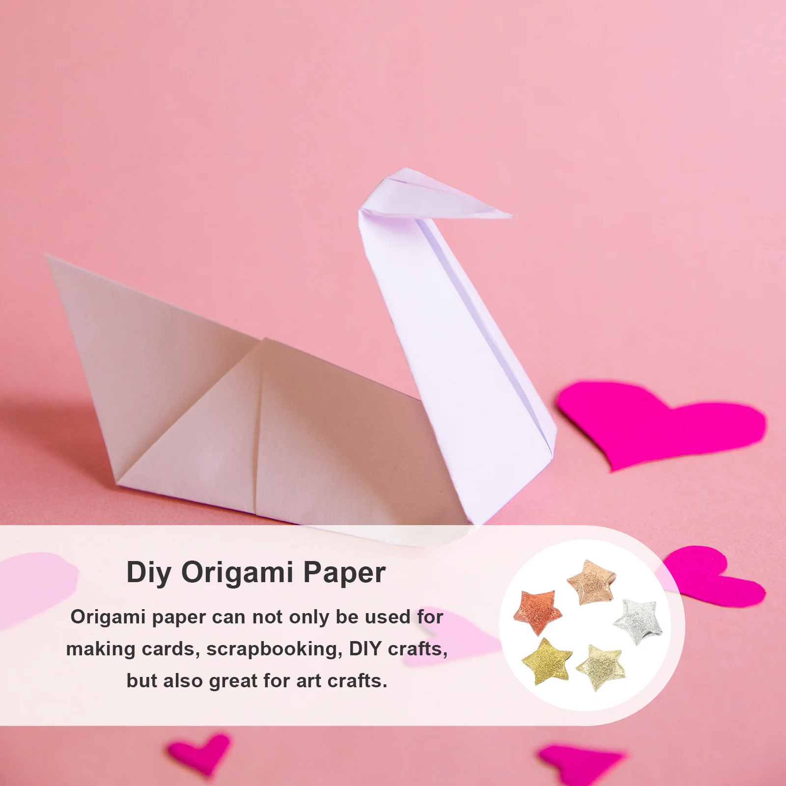 

200 Pcs Folding Paper Origami Stars Experienced Glitter Craft Japanese Traditional