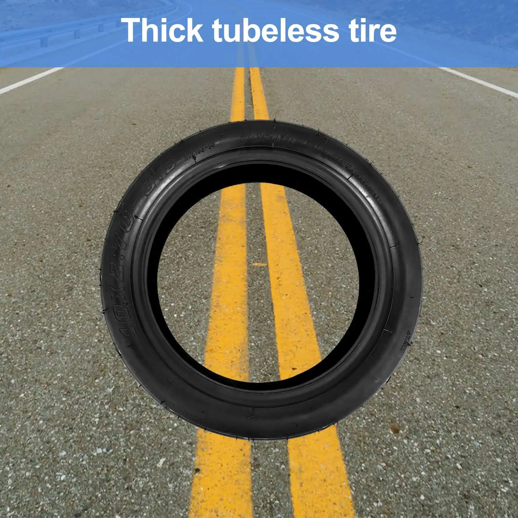 Tubeless Tire 10X2.70-6.5 Vacuum Tyres Fits Electric Scooter Balanced Scooter 10 Inch Vacuum