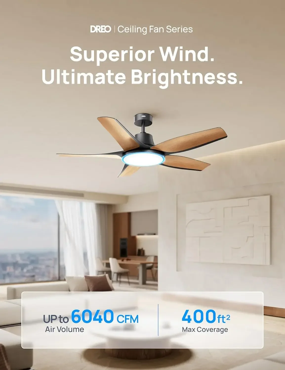 

[Must Have, Premium Quality!]Low Profile Ceiling Fan With Lights 52 Inch Dimmable Lighting Color Tuning Rgb Ambient Light Alexa