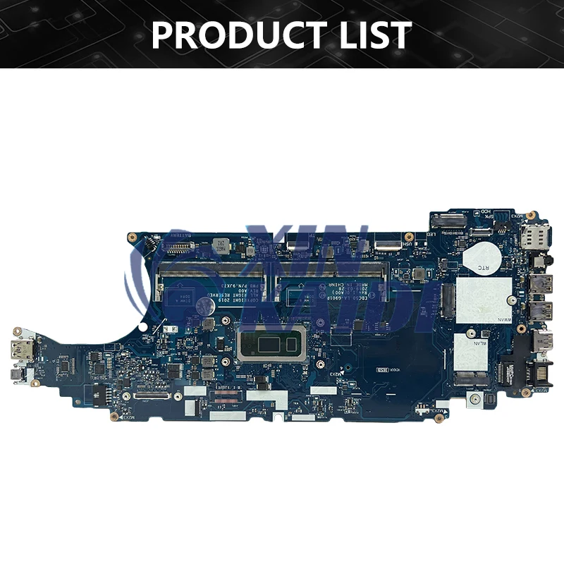 Per DELL Latitude 5500 Mainboard CN-0J16NW 0J16NW 09T2PH LA-G901P UMA SRF9Z i5-8365U EDC50 Scheda Madre Del Computer Portatile Testato