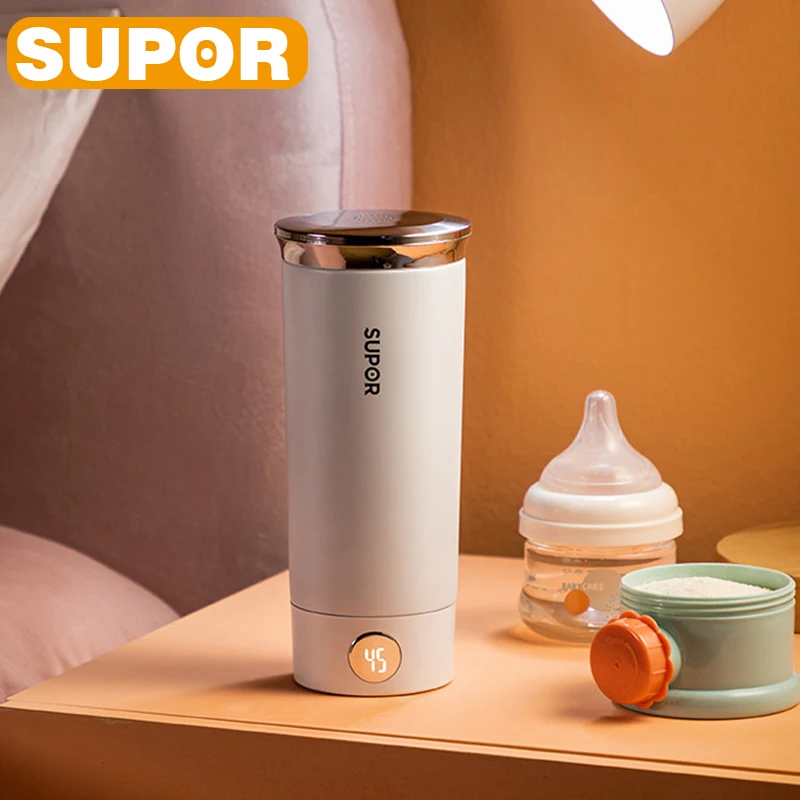 

SUPOR 300ml Portable Electric Kettle Travel Boiling Water Cup Smart Heating Cup Temperature Control Kettle with Digital Display